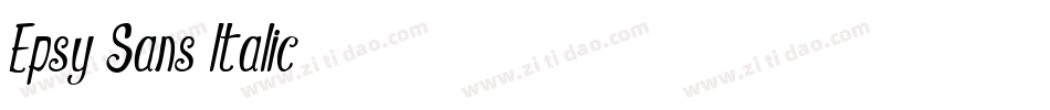Epsy Sans Italic字体转换